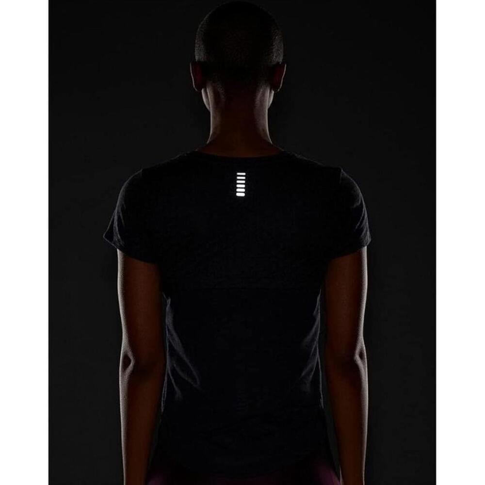 Under Armour Streaker Runclipse Women's Tee Black M  NEW T-Shirt Short Sleeve - Picture 4 of 4